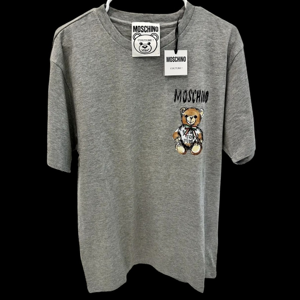 NWT Moschino Teddy Bear-print cotton T-shirt
Size IT52 US size XL